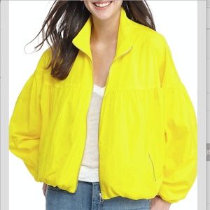 Balloon Bomber Jacket Yellow 
